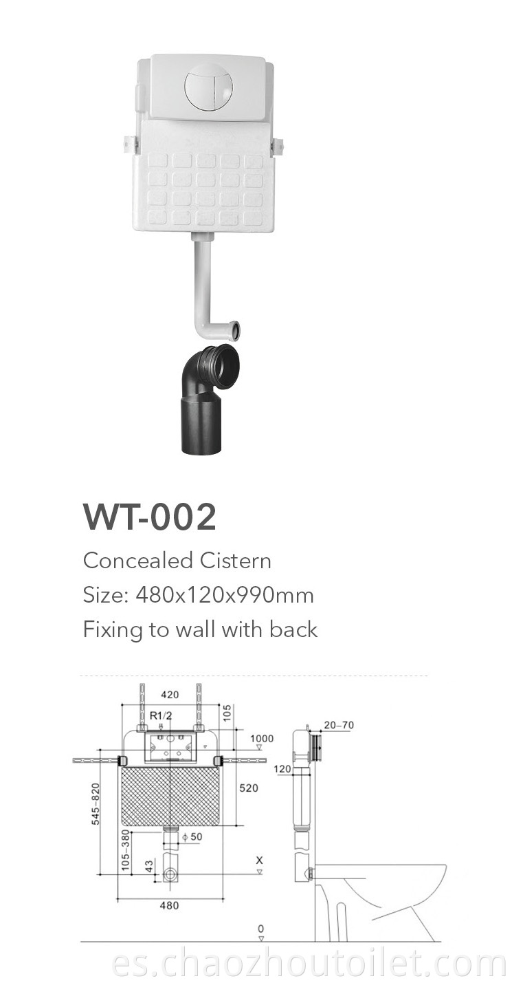 Wt 002 Concealed Water Tank